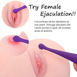 G-Spot Vibrator, Enlove, Clitoral Nipple Vagina Silicone Vibrator with 10 Rotating Vibration Modes, Waterproof Adult Sex Toys for Women Female Ejaculation and Couples Play, Purple