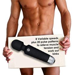 Vibe for Stress Relief and Sex Play - Handheld Massager Wand for Women - Cordless Compact Waterproof - Body Massage Tools - Sexual Magic Stick - Yoni Self Pleasure - Tantric Toy Box Vibrant Didlos