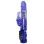 Vibrator for Women; Slim Line Passion Wave Vibrator Dildo with Clitoral Stimulation and Rotating Pearls in Head