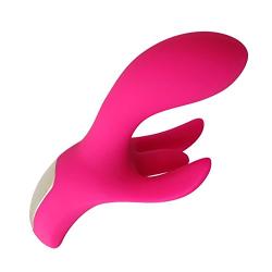 Fun-Mates Vibrating G Spot Clitoral Massager for Women and Couples Rechargeable Powerful Vibrating Rabbit Ear Female Masturbation with 4 Motors