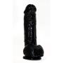 Eden 8.5" Long Realistic Feel Perfect Size Thick Dildo with Balls Suction Cup Harness Compatible (Black)