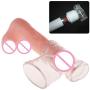 Sixinu Transparent Big AV Wand Headgear Massagers Headgear for Male Massagers Magic Wand