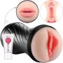 Masturbation Sleeve Toy Male Masturbators Blow Job Stroker with Realistic Vagina and Mouth,Utimi Men Double Sided Pocket Pussy for Intense Stimulation