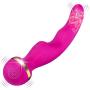 Waterproof Cordless Personal Massager Therapeutic, Massage Powerful Hand held Magic, Rechargeable Mini Stress Relief Silicone Foot Back Neck Stress Away Sport Recovery (Pink)