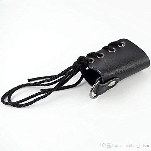 Teriya PVC Leather Penis Sleeve Male Cock Restraint Ball Stretcher Sex Toys For Men 10pcs/lot wholesale(1pc)