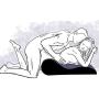 SANNUY Funny Toys Muscle Masters Portable Inflatable Bed Pillow CushionClimax Magic Aid for Deeper Position Support Couples Relax Massage Wand