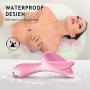 GOGOTT0Y Silicone Personal Wand Tongue Vibrator USB Rechargeable Waterproof Body Relaxtion Adult Massager Toy for Women (Pink)-US Shipping