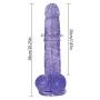 Lfcmf Premium 10.23 inch Realistic Soft-Ďîldɔ Relax Massage Wand Female Toys (Color : Blue)