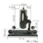 FREDORCH F2 Automatic Sex Machine Retractable Gun Female Masturbation Pumping Gun with 8 Attachments, Dildo and Oral Masturbator Adult Toy for Man (US Style F2-A)