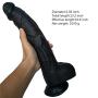 ZYYSQ Super Big Realistic Dillo with Suction Cup,Analog Plug Adut Seax Toiy for Women Men Couples ZYYSQ (Color : Black)