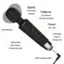 HAZURE Mini Wand Massager with 20 Magic Vibration Modes, Whisper Quiet, Waterproof, Handheld, Cordless for Neck Shoulder Back Body Massage, Sports Recovery & Muscle Aches - Black Mini HAZURE Mini Wand Massager with 20 Magic Vibration Modes, Whisper Quiet, Waterproof, Handheld, Cordless for Neck Shoulder Back Body Massage, Sports Recovery & Muscle Aches - Black Mini