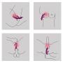 SVAKOM Angel Vibartors New Adult Sex Toys G-Spot Heating Function Vibes and Clitoris Wand Massager for Woman Masturbator for Couple Sexual Wellness (Violet)