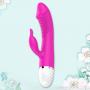 Hehelen Electric Exciting Portable16 Modes Mini Rabbit Vibra ntor Quiet Waterproof for Women&Couples