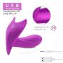 Wearable G-spot Vibrator Heating Cordless Remote Control Butterfly Vibrator with 10 Vibration Modes Waterproof Rechargeable Adult Sex Toy Vagina Clitoris Stimulator for Women & Couples