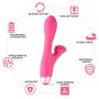 Louviva Vibrator Rabbit Vibrating G-spot Vibrator - Vagina and Clitoris Stimulation Rabbit Massager - Powerful Adults Sex Toys for Women or Couples