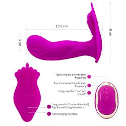 Noiseless Wearable Másságer for Women - Wireless Remote Egg Vibrátòr - USB Chargeable Adult Toys for Female- Tshirt