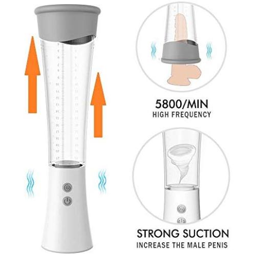 Useful Powerful Electric Handheld Pump Chargeable Body Massager Toy for Men