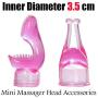 6 Style Silicone Accessories Attachments for Handheld Massager