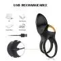 Vibrating Dual Cock Rings Sex Toys for Men with 10 Vibration Modes, Adorime Silicone Wireless Remote-Control Male Enhancing Penis Ring & Tongue Clitoral Vibrators Vibes Stimulators for Couples Vibrating Dual Cock Rings Sex Toys for Men with 10 Vibration Modes, Adorime Silicone Wireless Remote-Control Male Enhancing Penis Ring & Tongue Clitoral Vibrators Vibes Stimulators for Couples