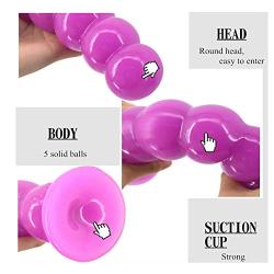 RestingFun Joy Wand Toy Silicone Plug Weighted Amal Trainer Role Play Sets Enhance Comfortable and Easy to Clean Powerful (Color : Purple)