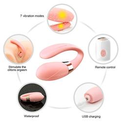 Wireless Wearable U Shape Couples Love Stimulation Vibrating Toy with Strong Patterns Handsfree Remote Control USB Waterproof Wand
