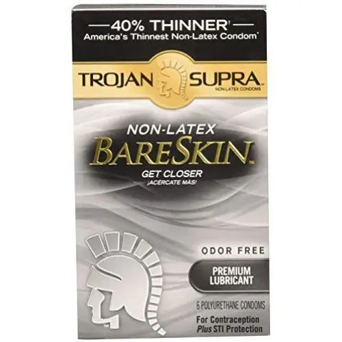 Trojan Supra Lubricated, 6 Count