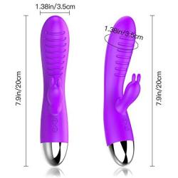 Cordless Dual Motor Quiet Soft Wireless USB Recharging 30-Speed Vi-bration Body Aches Pains Recovery Simple and Convenient Wand -Purple