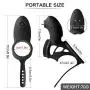 Vibrating Cock Ring Vibrator with Mini Tongue Vibrator Sex Toys for Male or Couples, Wireless Control 10-Speed Silicone Penis Ring Enhancer C Ring Vibrator Male Masturbator for Longer Harder Erections Vibrating Cock Ring Vibrator with Mini Tongue Vibrator Sex Toys for Male or Couples, Wireless Control 10-Speed Silicone Penis Ring Enhancer C Ring Vibrator Male Masturbator for Longer Harder Erections