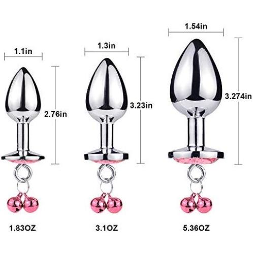 LSDFMLM-9L 3 Piece Pink Jewelry Hypoallergenic Stainless Steel Bell Products with Chain for Cou-ples LSDFMLM-9L 3 Piece Pink Jewelry Hypoallergenic Stainless Steel Bell Products with Chain for Cou-ples