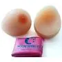 1400g/pair Water Drop Shape Silicone Mastectomy Breast Form Breast Enhancer Artificial Breasts F Cup,with Pink Protective Bag