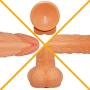 TYSJCSY 8.66 INCH Personal Body Relax Massager Wand for Beginners with Suction Cup (Color : Beige)