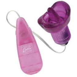 Clit Kisser Jelly Mouth with Vibrating Tongue, Pink