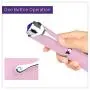 CAREMORE Personal Wireless Wand Massager Portable, Pen Style Waterproof Silent USB Rechargeable, 10 Powerful Frequency Handheld Electric Massage for Neck Back Shoulder Body -Pink
