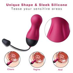 Sexy Slave Waterproof 10X Rechargeable Wireless Remote Bullet Vibrator - Vibrating Egg, Rose and Black