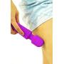 Waterproof |Powerful | Cordless Vibrating Mini Wand Massager | For Muscle Aches & Sports Recovery | Multi speed | Travel Friendly | Muscle Pain | Body-Safe Silicone | Wireless Fast Rechargeable Purple
