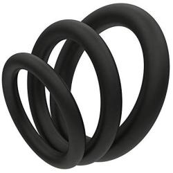 BINFEN Exercise Training Time Delay Bands - Set of 3 Different Size Black Rings - Flexible XX