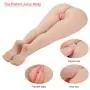 Y-NOT 3D Realistic Silicone Half Sex Doll with Legs, Ass and Feet for Vaginal Anal Sex, Lifelike Adult Toy Male Masturbator