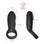 Cock Ring, Penis Ring, Waterproof Rechargeable Penis Ring, Silicone 12 Speed Vibrating Stretchy Enhancing Vibrator for Longer Lasting Erections, Sex Toy for Male or Couples