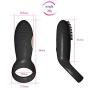 Vibrating Cock Ring, Waterproof Rechargeable Penis Ring, Silicone 12 Speed Vibrating Stretchy Vibrator for Longer Lasting Erections, Sex Toy for Male or Couples (4pcs)