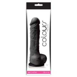 Ns Novelties Colours Pleasures Silicone 5 Inch Dildo with Suction Cup, Black