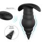 qqooo New Pennis Sucking Vǐbrátors Body Stimulator,Silicone G SPOtter Massage Buttee Amal Plug for Women Men - Black