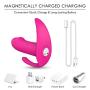 Wearable Vibrator G-Spot and Clitoris Stimulator, Rechargeable Remote Control 9-Speed Masturbation Dildo Toys for Adult, Invisible Vibrating Wand Silicone Vagina Anus Massager for Women Couples (Pink)