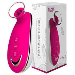 Ruiboyer Tongue Vibrate Toy Oral Tongue Simulator, 7 Frequency Vibrartor Wand, Multi Speed Sucking Toy for Female