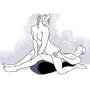 Gorge-buy Sex Pillow - 34.25 * 27.55 * 10.23inch Wedge Bed Pillow - Sex Toys Knight Pose Fun Mat- Wave Inflatable Flocking Pillow for Sex Love (D)