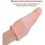 Skin 10inch Pê-NIS Sleeve Vib-ratór Reusable Cóndoms for Men Pê-NIS En-la-rgement Delay Ejacuation Trainer Pê-nisring Cóndom Condones Safer