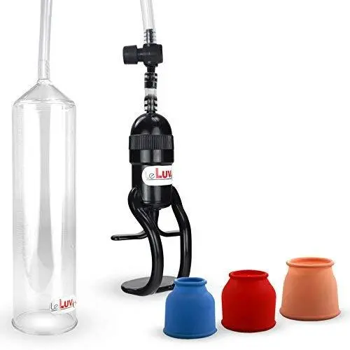 LeLuv Vacuum Penis Pump EasyOp Z-Grip Natural Male Enhancement Bundle with 3 Cylinder Seal Sizes of Sleeves LeLuv Vacuum Penis Pump EasyOp Z-Grip Natural Male Enhancement Bundle with 3 Cylinder Seal Sizes of Sleeves