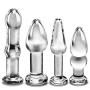 LLFX Crystal Clear Glass Backyard Toy Smooth and Comfortable 4 Piece Set Couple Sharing Toys Backpack