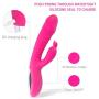 Waterproof Handheld Clitoris Stimulation Rabbit Vîb~rá~törs G-Spōt Rechargeable Multi Speed Vibe for Women and Couples