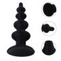 Romi Silicone Suction Cup Anal Trainer Butt Plugs Anal Plug - Five Beads Pagoda Anal Sex Toy
