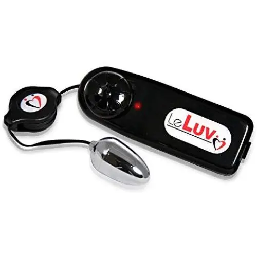 LeLuv Vibrator Mini Silver Bullet Retractable Wire Multi-Speed Massager Egg